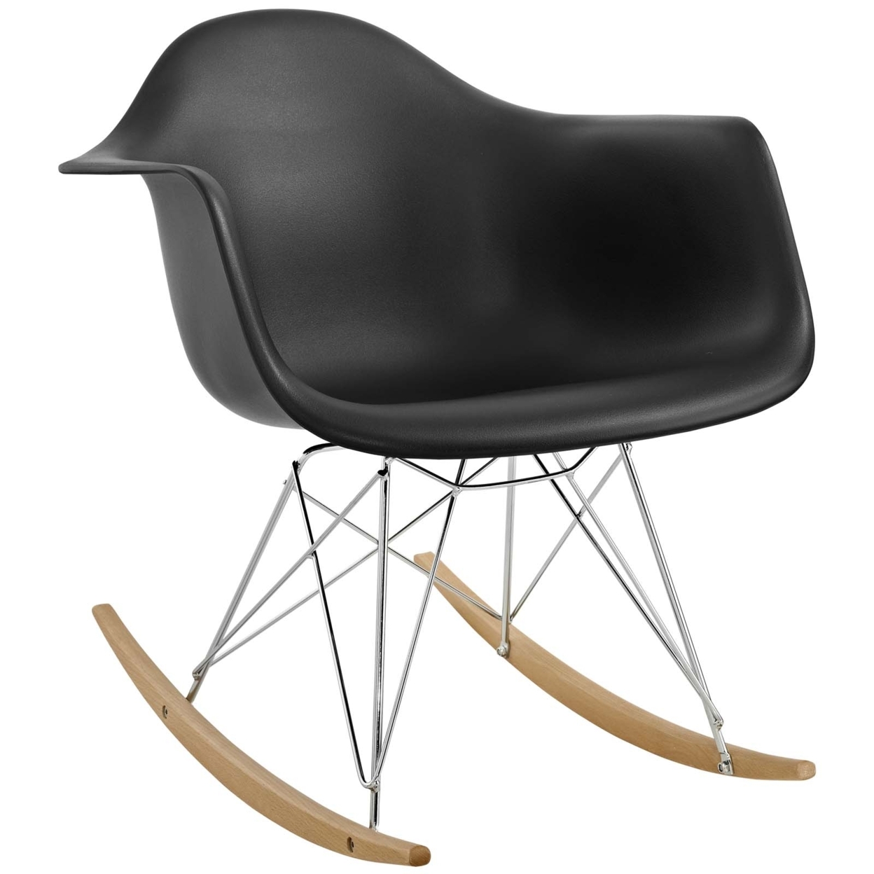 Rocker Lounge Chair, Black