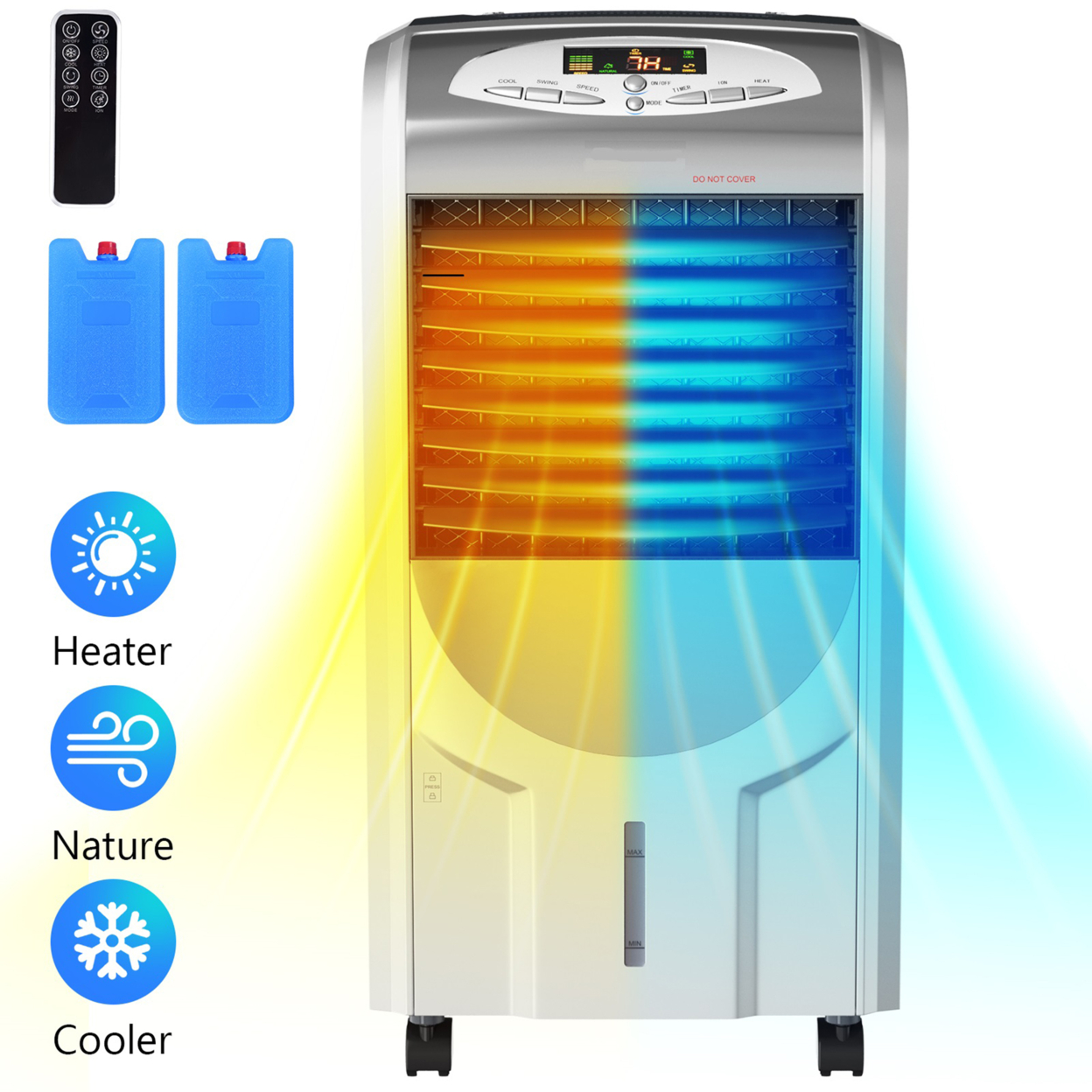 Air Cooler Heater Portable Evaporative Fan Filter Humidifier