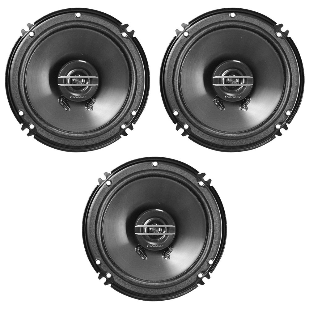 (Pack Of 3) Pioneer TS-G1620F 250 Watts 6.5 2-Way Coaxial Car Audio Speakers