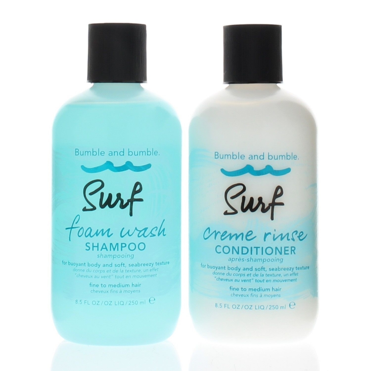 Bumble And Bumble Bb. Surf Foam Wash Shampoo And Creme Rinse Conditioner 8.5oz/250ml Combo