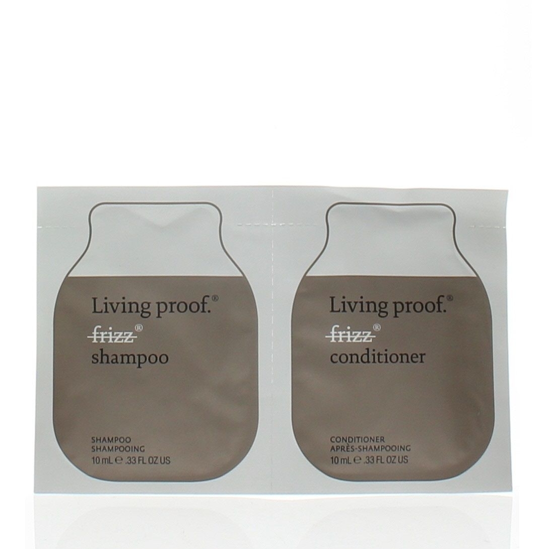 Living Proof No Frizz Shampoo Conditioner Duo Pouch 0.33oz/10ml