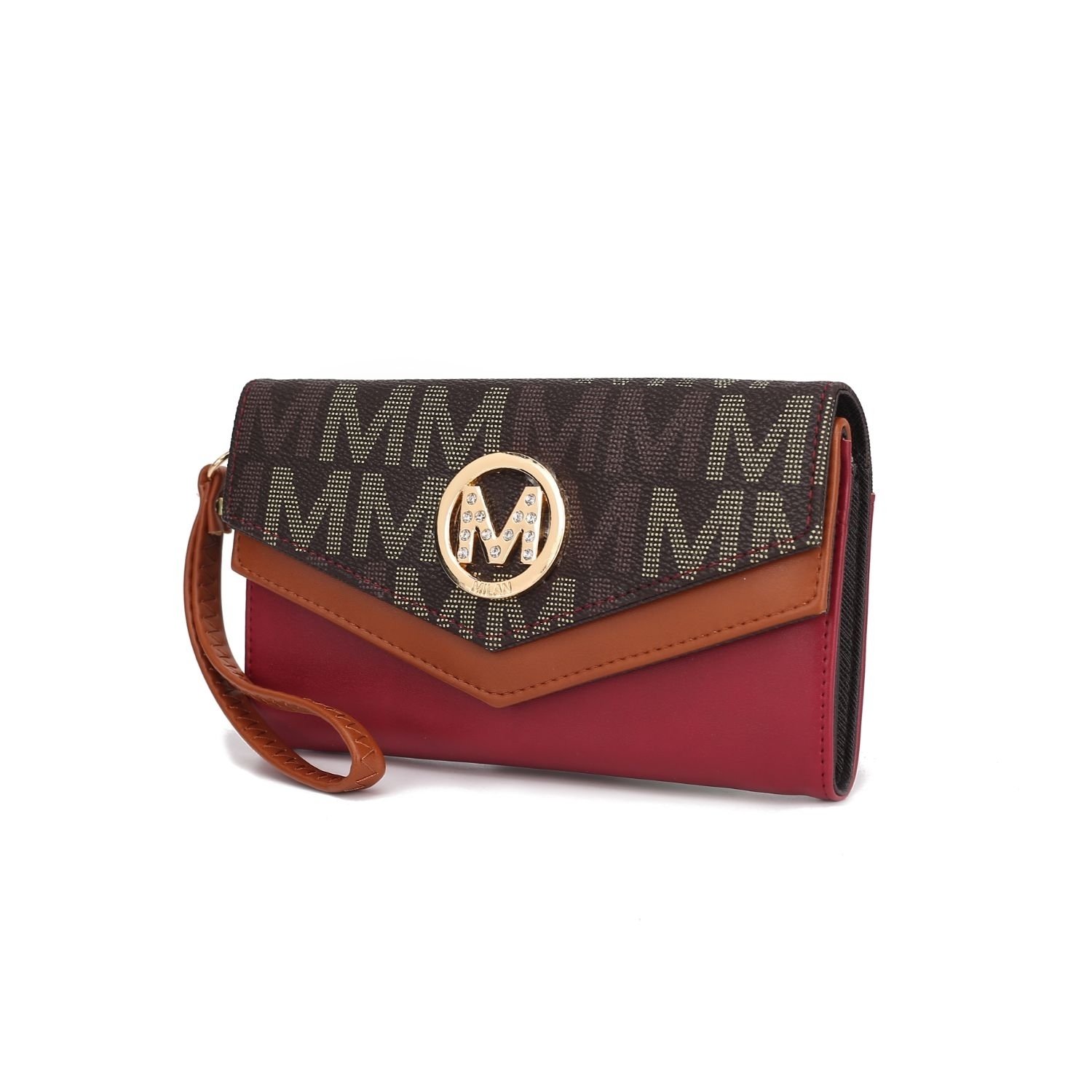 MKF Collection Raye M Signature Wallet By Mia K. Handbag - Red