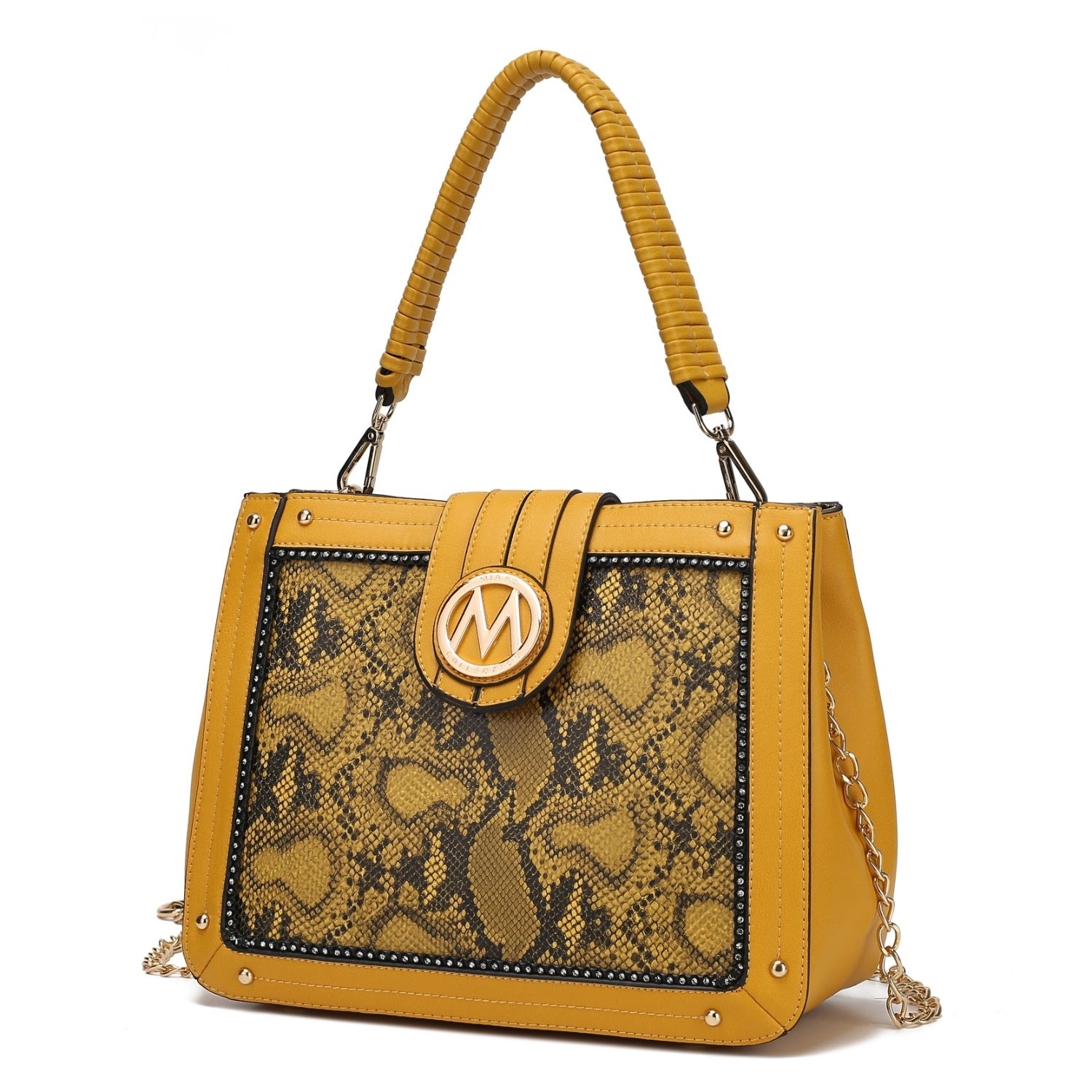 MKF Collection Kamala Shoulder Handbag By Mia K. - Mustard