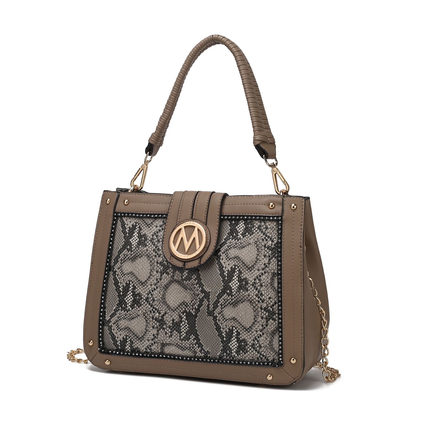 MKF Collection Kamala Shoulder Handbag By Mia K. - Taupe