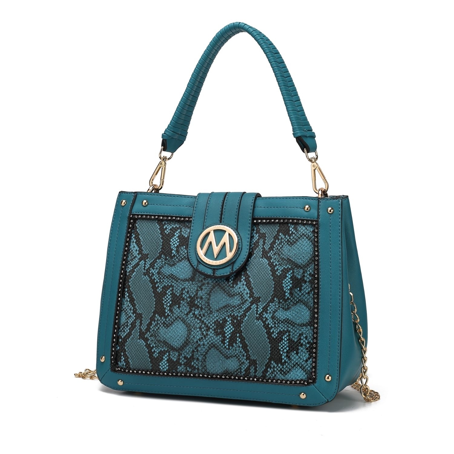 MKF Collection Kamala Shoulder Handbag By Mia K. - Turquoise