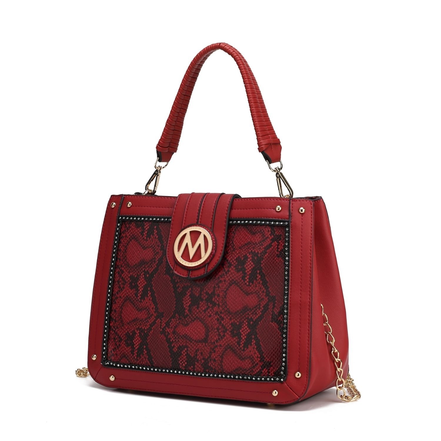 MKF Collection Kamala Shoulder Handbag By Mia K. - Wine