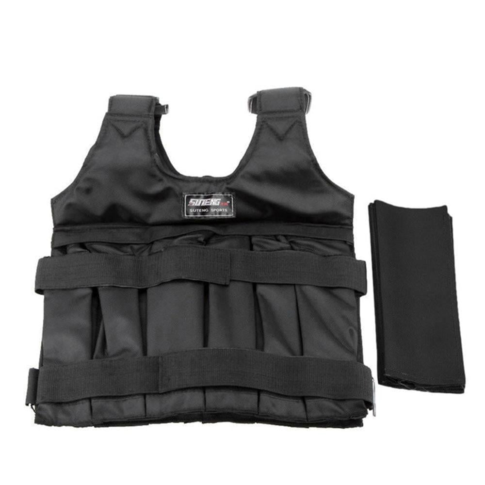 Weighted Vest Adjustable Gym Exercise Training Fitness Jacket Workout Boxing