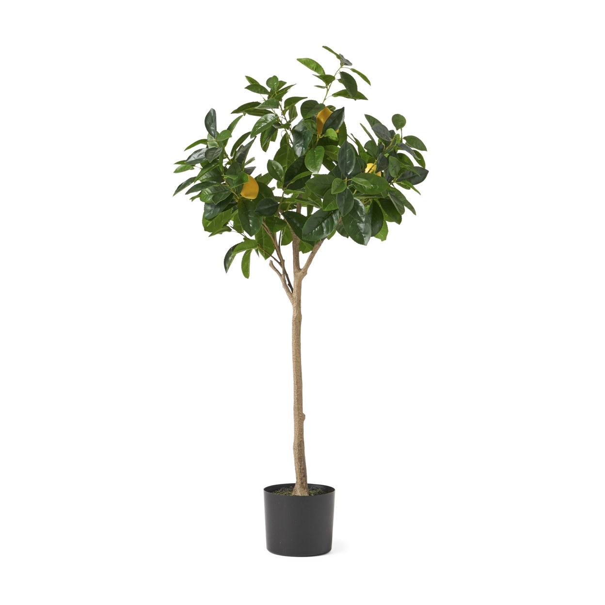 Wallowa Artificial Tabletop Lemon Tree, Green - 5' X 2'