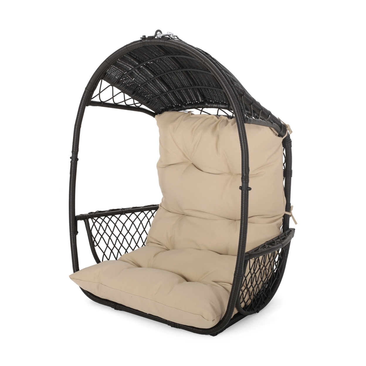 Aydan Outdoor/Indoor Wicker Basket Hanging Chair (NO STAND) - Brown/tan