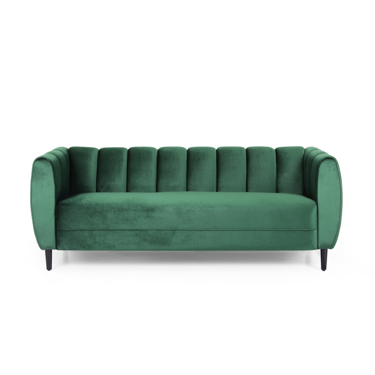 Karimah Modern Velvet 3 Seater Sofa - Blush