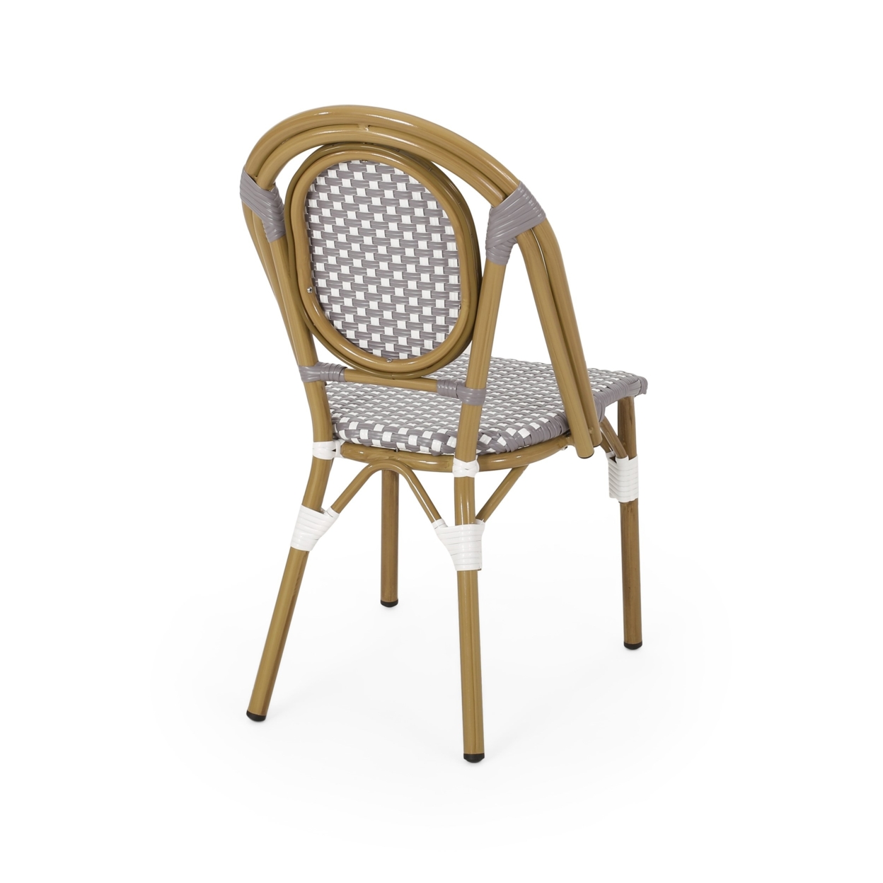 Kazaria Outdoor French Bistro Chairs (Set Of 4) - Gray
