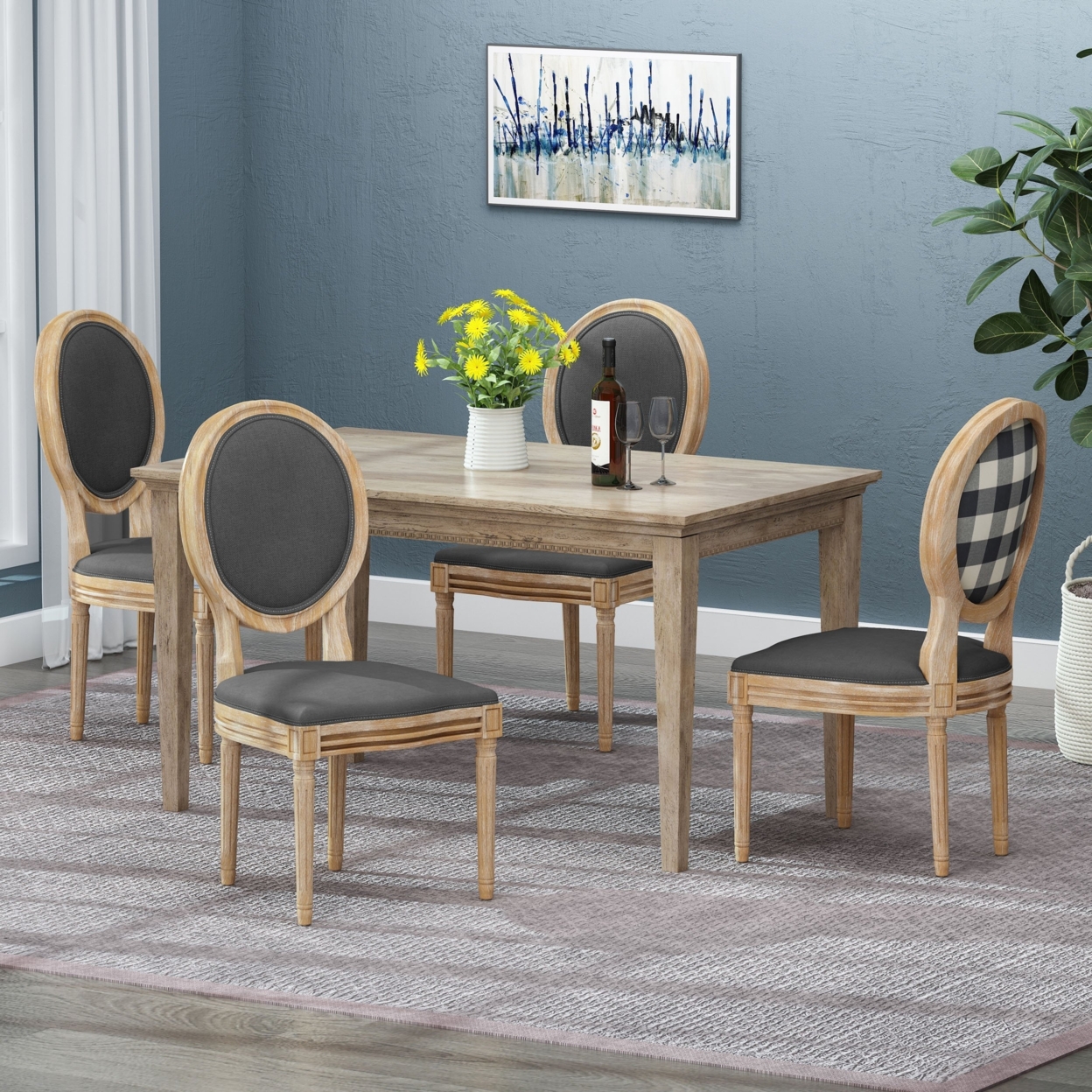 Lariya French Country Dining Chairs (Set Of 4) - Beige/natural