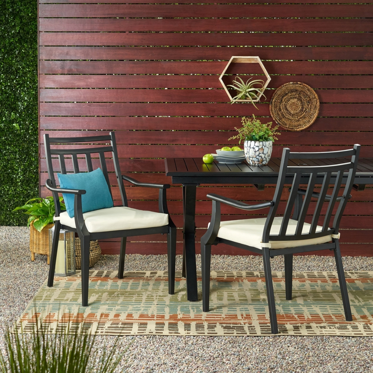 Olive Outdoor Dining Chair With Cushion (Set Of 2) - Beige