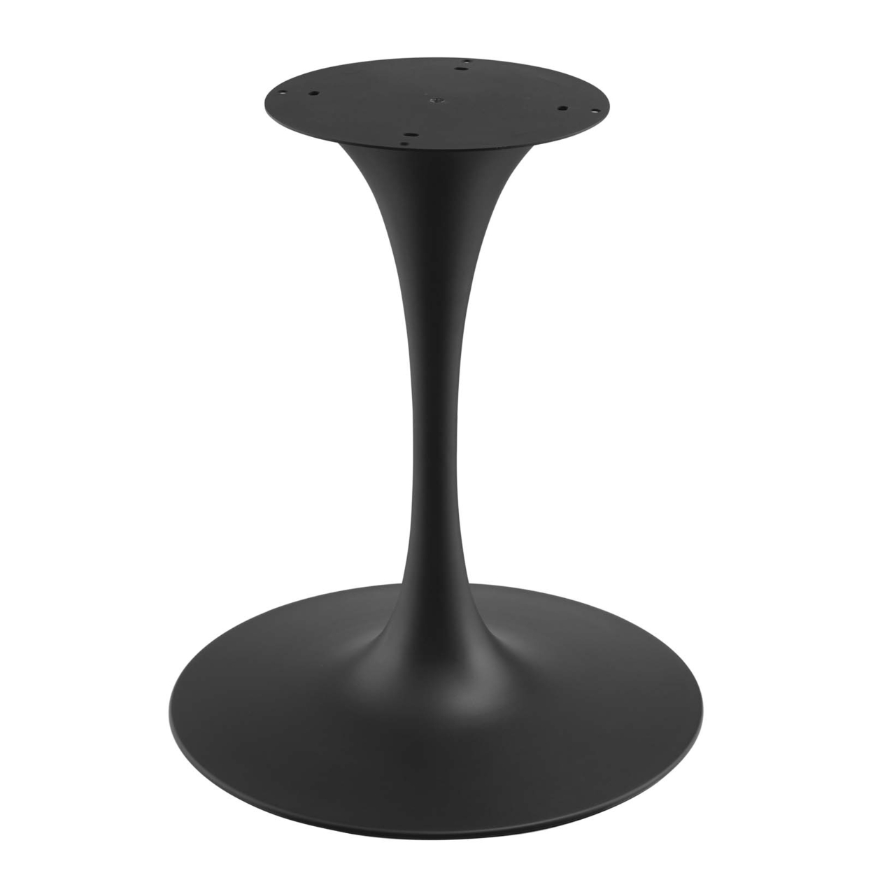 Lippa 54 Artificial Marble Oval Dining Table, Black Black