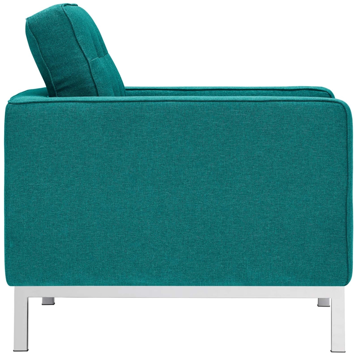 Loft Armchairs Upholstered Fabric Set Of 2, Teal