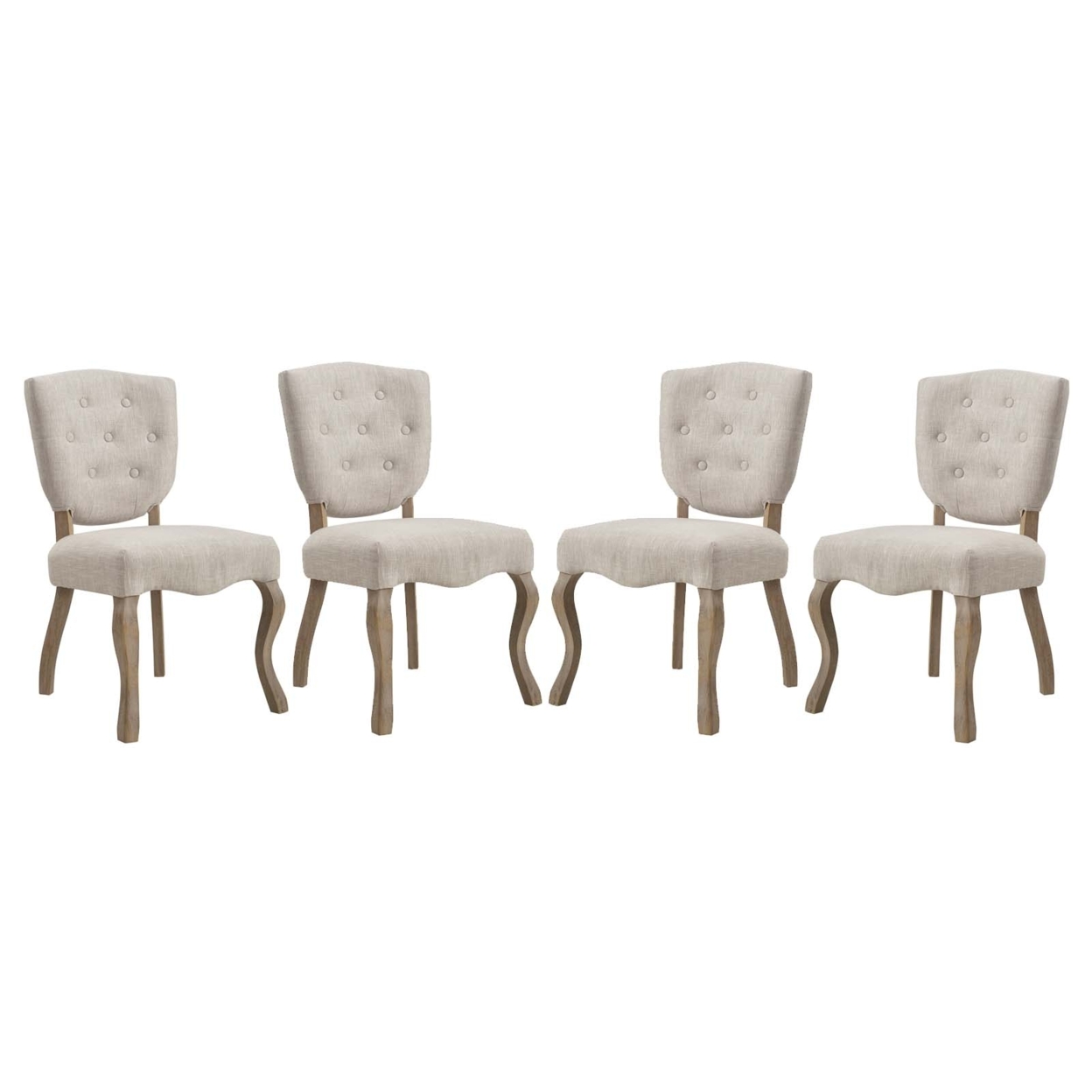 Array Dining Side Chair Set Of 4, Beige