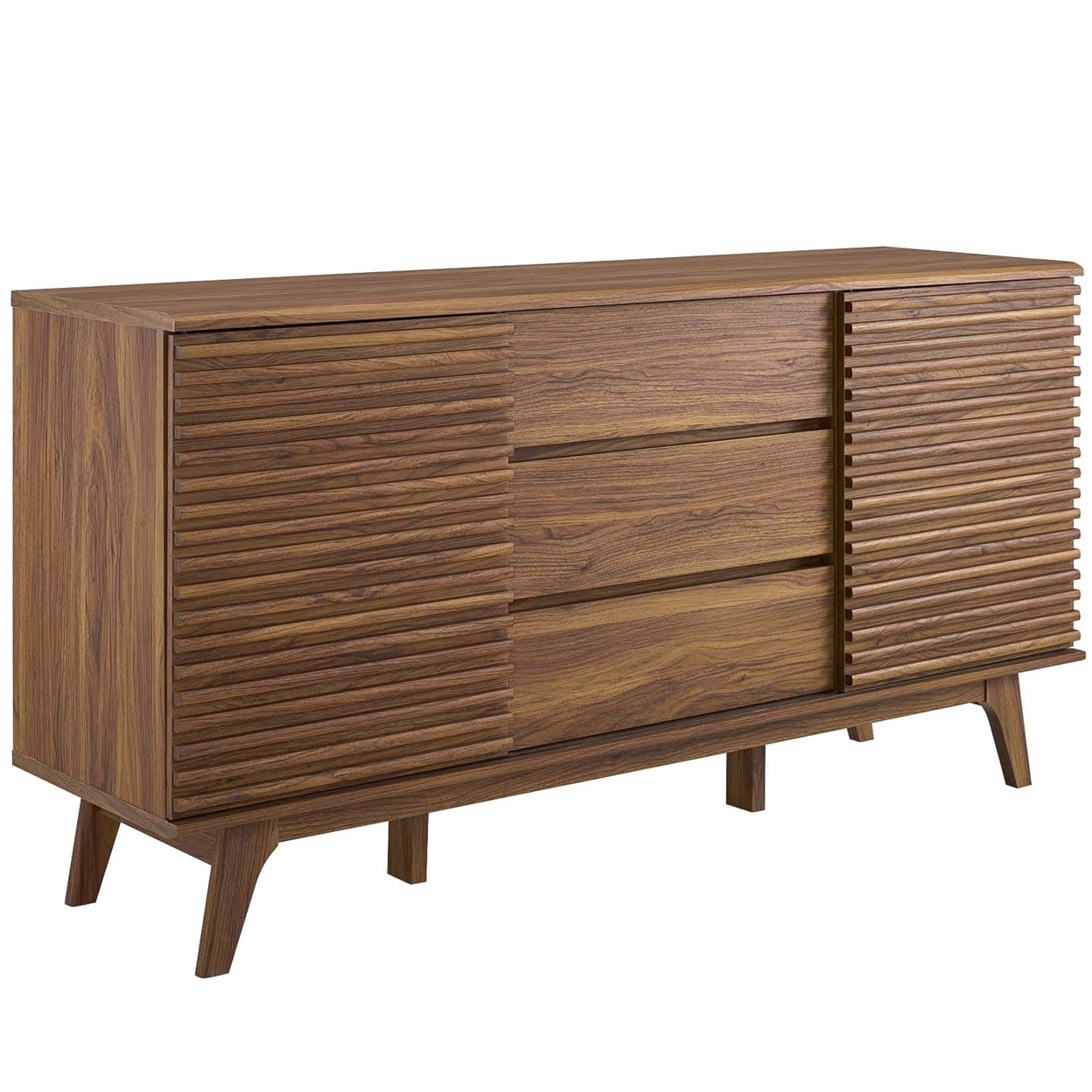 Render 63 Sideboard Buffet Table Or TV Stand, Walnut