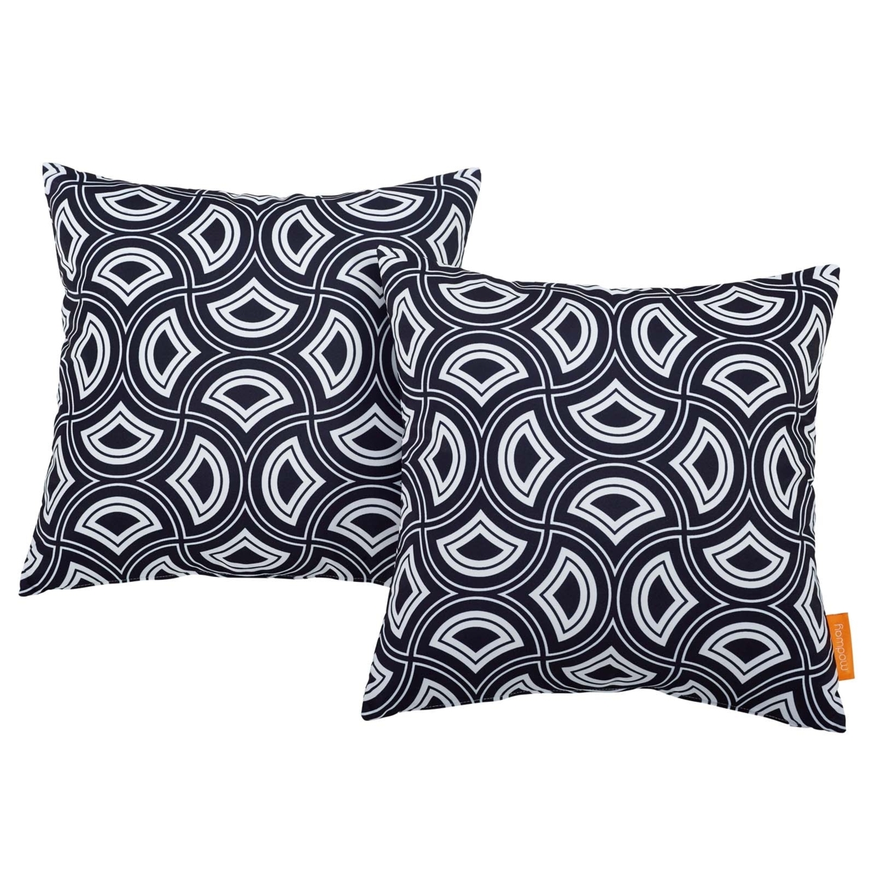 Modway Two Piece Outdoor Patio Pillow Set, Mask