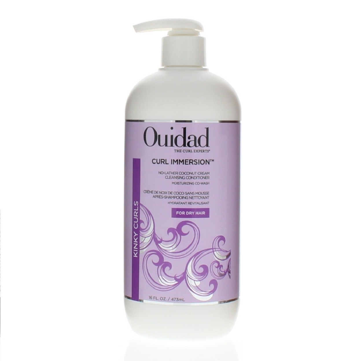 Ouidad Curl Immersion No-Lather Coconut Cream Cleansing Conditioner 16oz/473ml