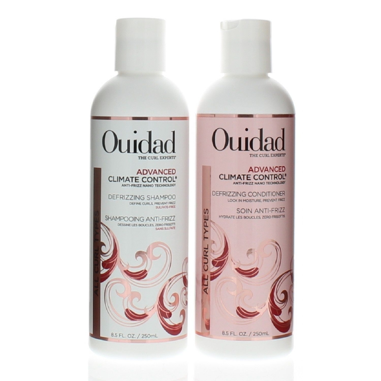 Ouidad Advanced Climate Control Defrizzing Shampoo And Conditioner 8.5oz Combo