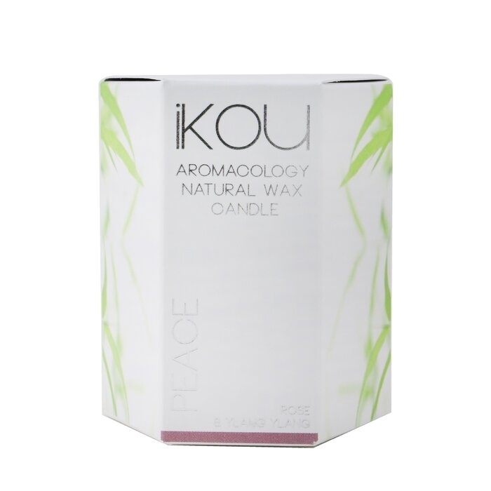 IKOU - Eco-Luxury Aromacology Natural Wax Candle Glass - Calm (Lemongrass & Lime)((2x2) Inch)
