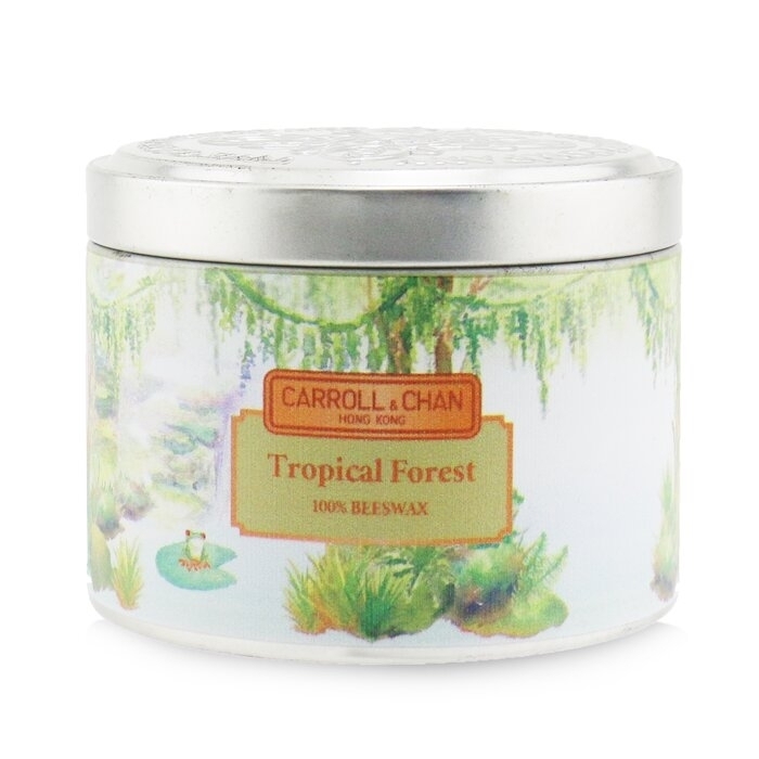 The Candle Company (Carroll & Chan) - 100% Beeswax Tin Candle - Tropical Forest((8x6) Cm)
