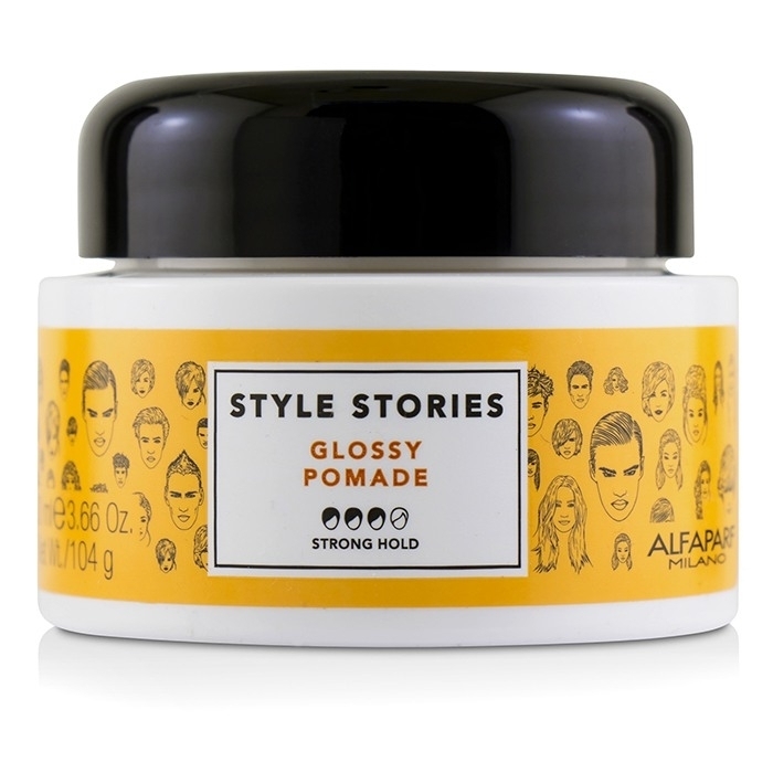 AlfaParf - Style Stories Glossy Pomade (Strong Hold)(100ml/3.66oz)