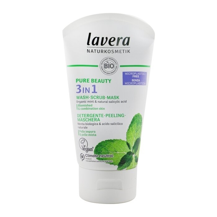 Lavera - Pure Beauty 3 In 1 Wash, Scrub, Mask - For Blemished & Combination Skin(125ml/4oz)