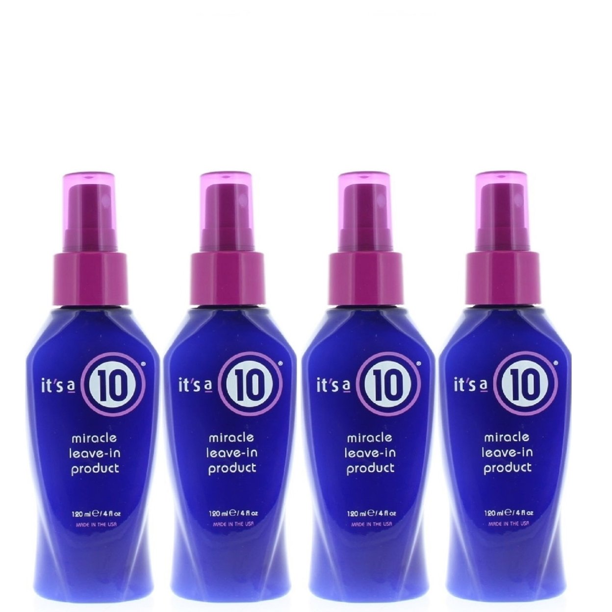 It's A 10 Miracle Leave-In Product 4oz/120ml (4 Pack)