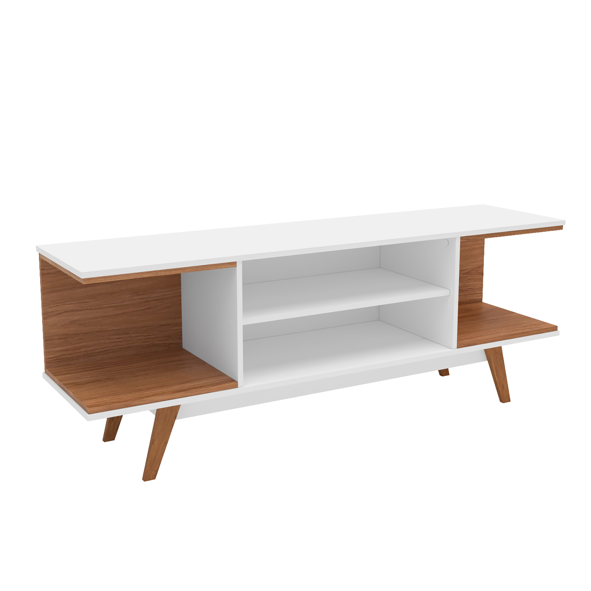 Toledo 59 in. White Wood TV Stand Fits TV's up to 55 in.