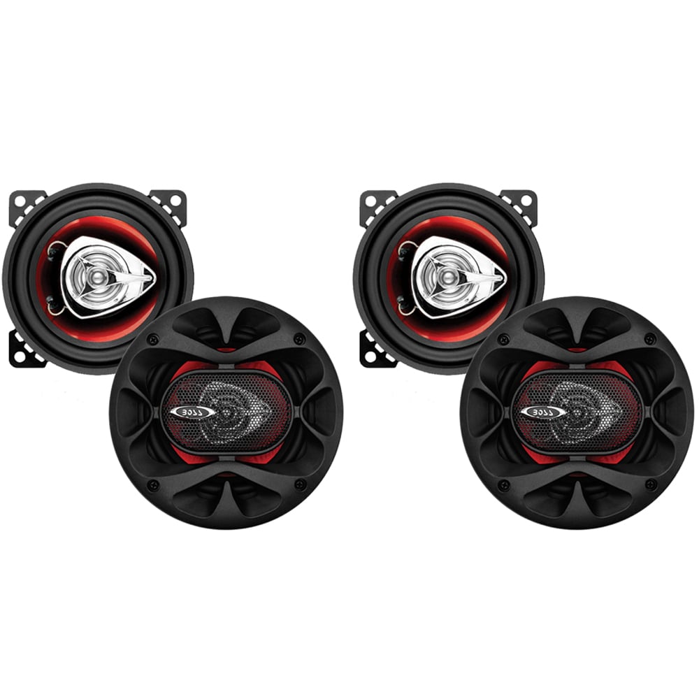 (Set Of 4) Boss 4 Inch 200W 2-Way Car Audio Coaxial Speakers Stereo