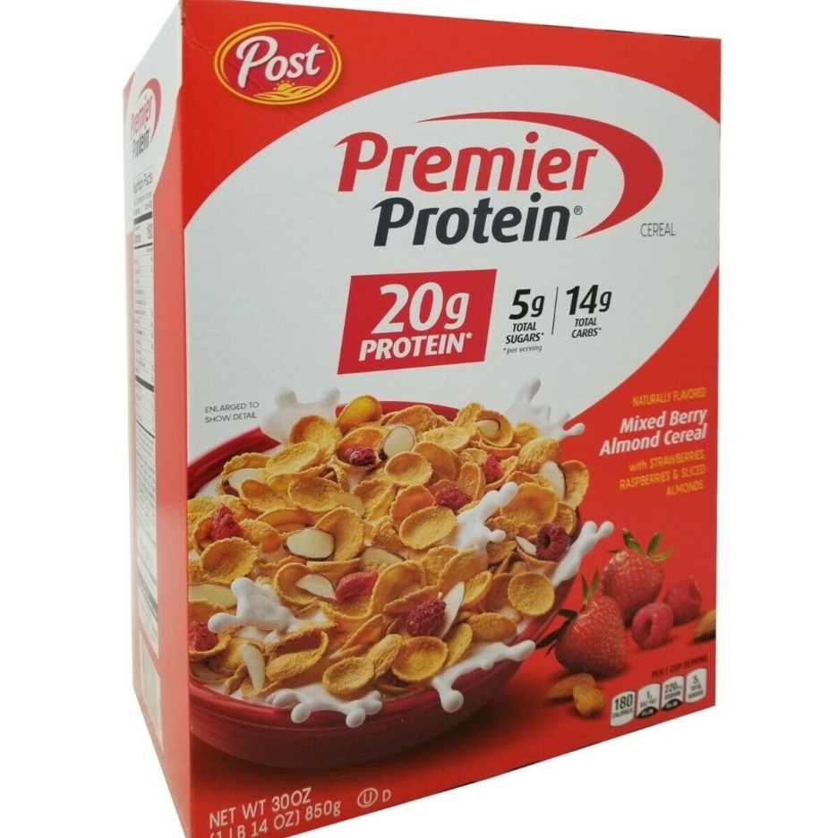 Premier Protein Mixed Berry Almond Cereal, 30 Ounce