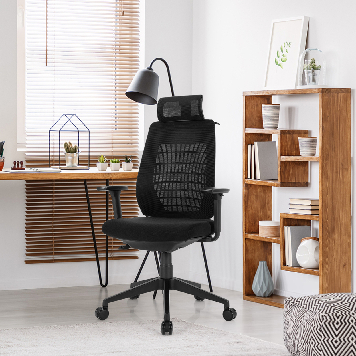 Ergonomic Mesh Office Chair High Back Swivel Executive Chair W/ 3D Armrests
