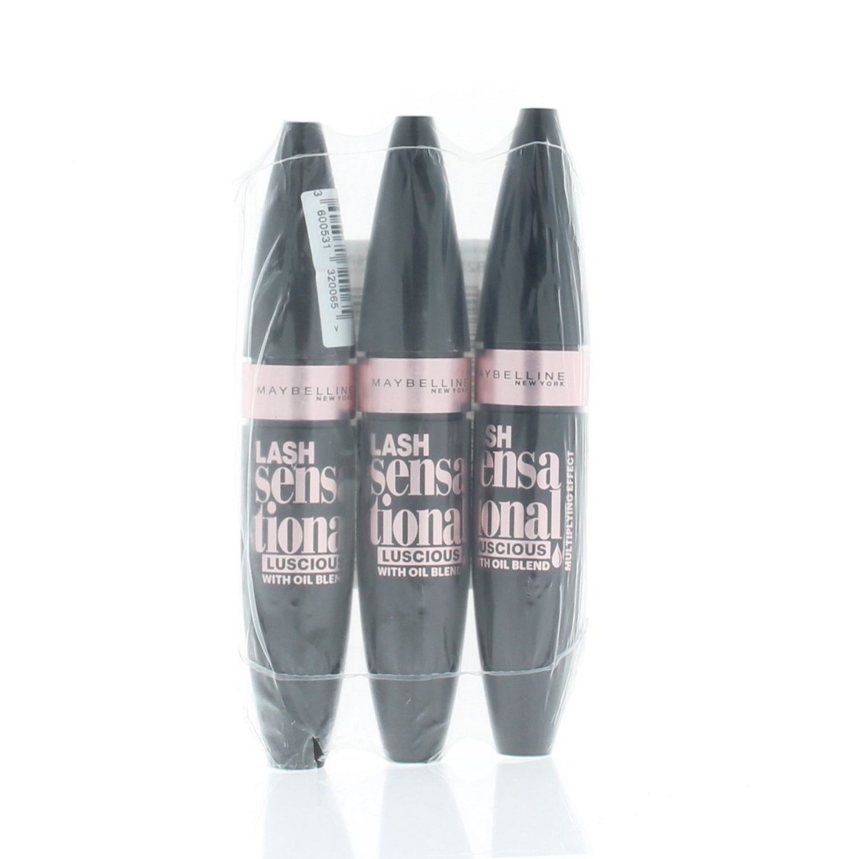 Maybelline Lash Sensational Luscious With Oil Blend Black 9.5ml (3 Pack)