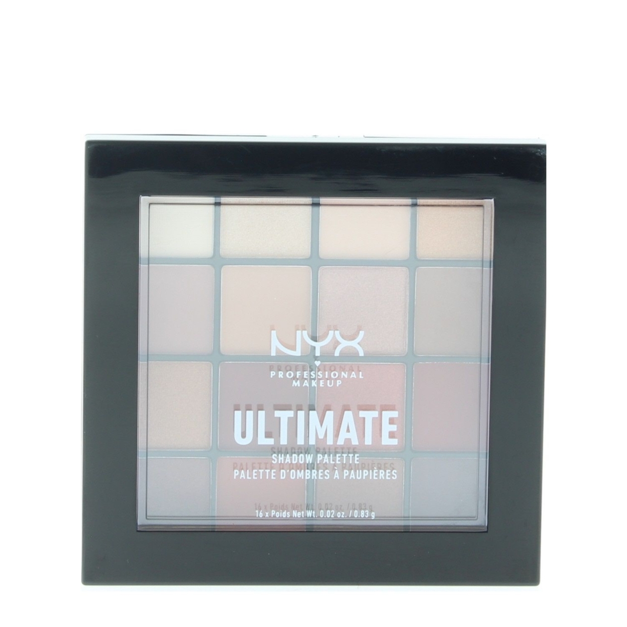 NYX Professional Makeup Ultimate Shadow Palette-Warm Neutrals (16 Shades X 0.02oz) 0.32oz/13.28g