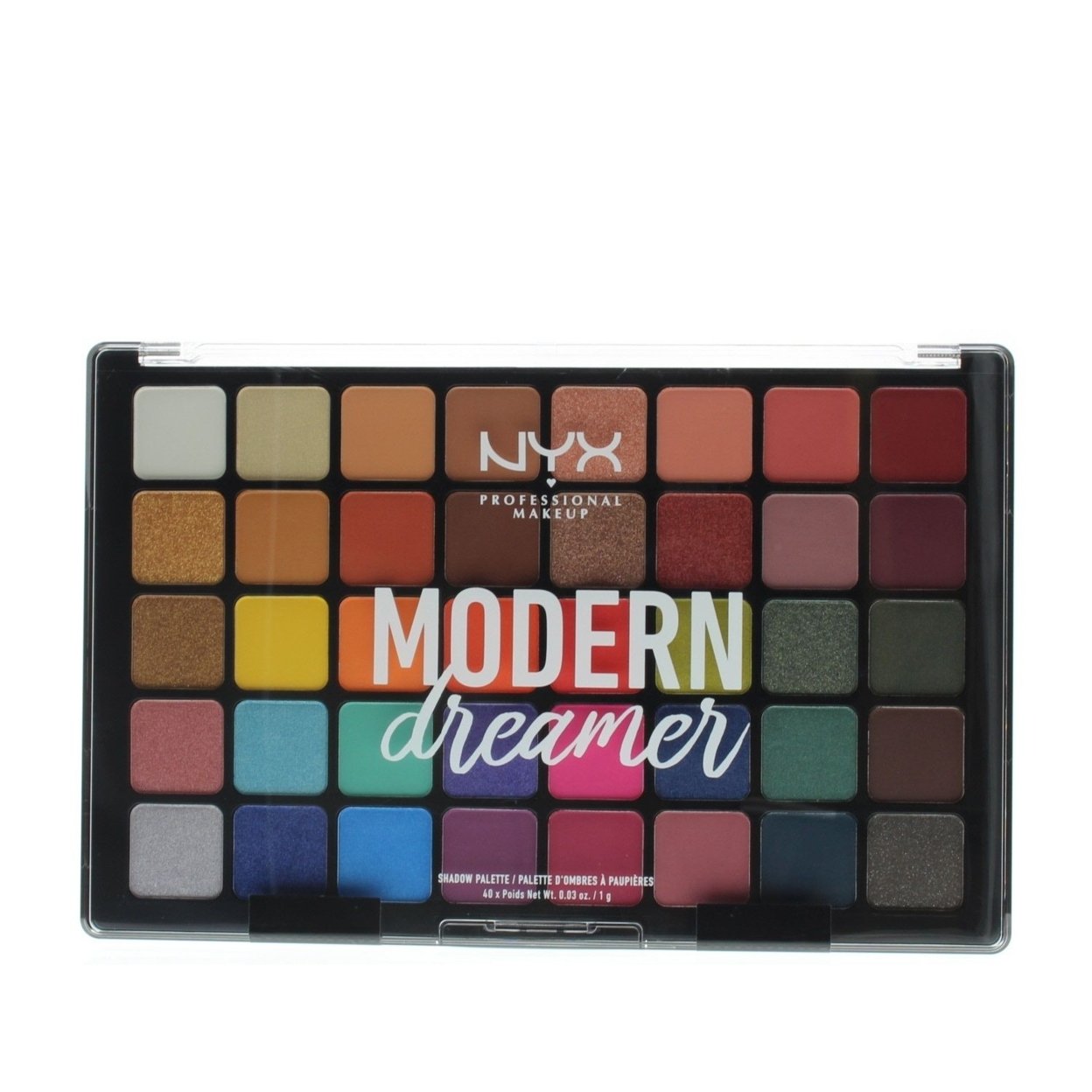 NYX Professional Makeup Modern Dreamer Shadow Palette (40 Shades X 0.03oz) 1.2oz/40g
