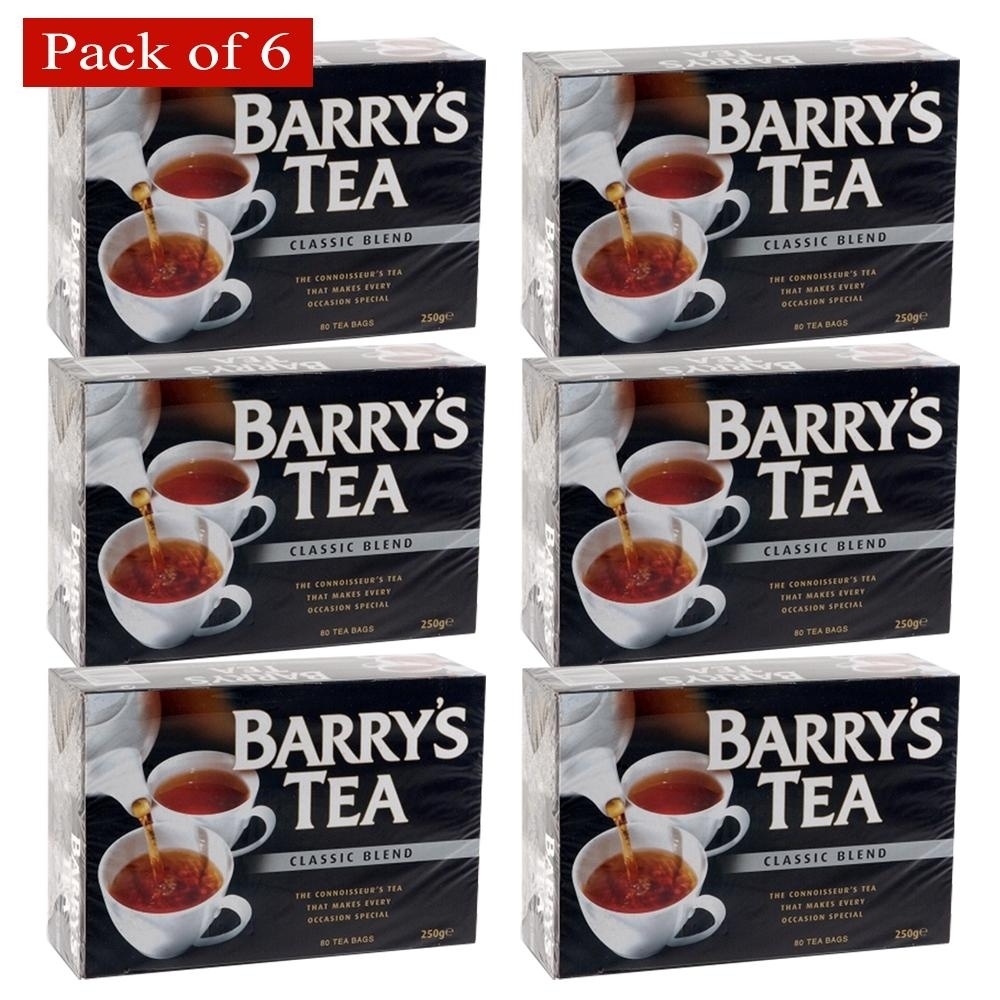 Barry's Tea Bags Classic Blend, 6 Pack (80 Tea Bags)