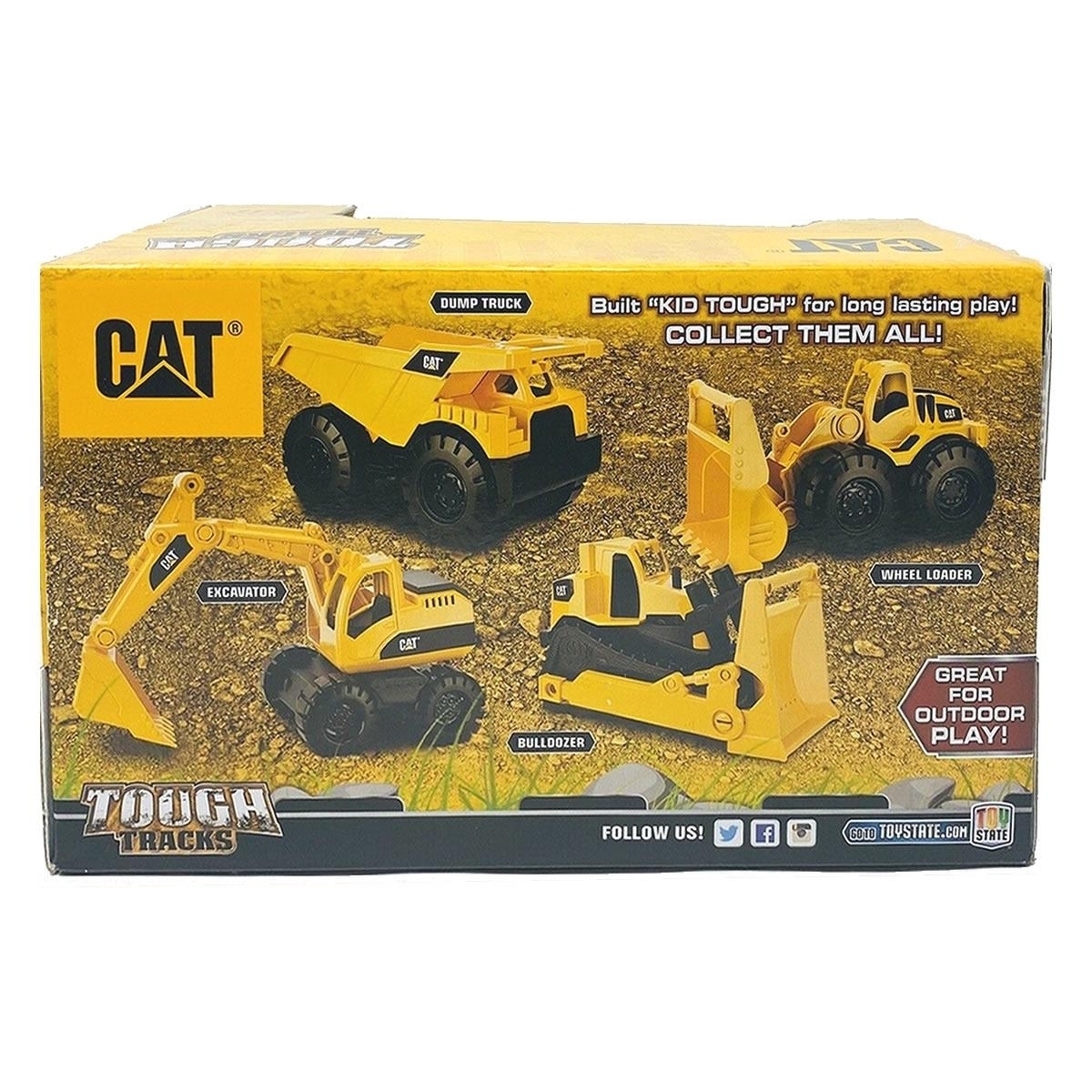 CAT Construction Crew Dump Truck Caterpillar Tough Tracks Indoor Outdoor Toy Play State