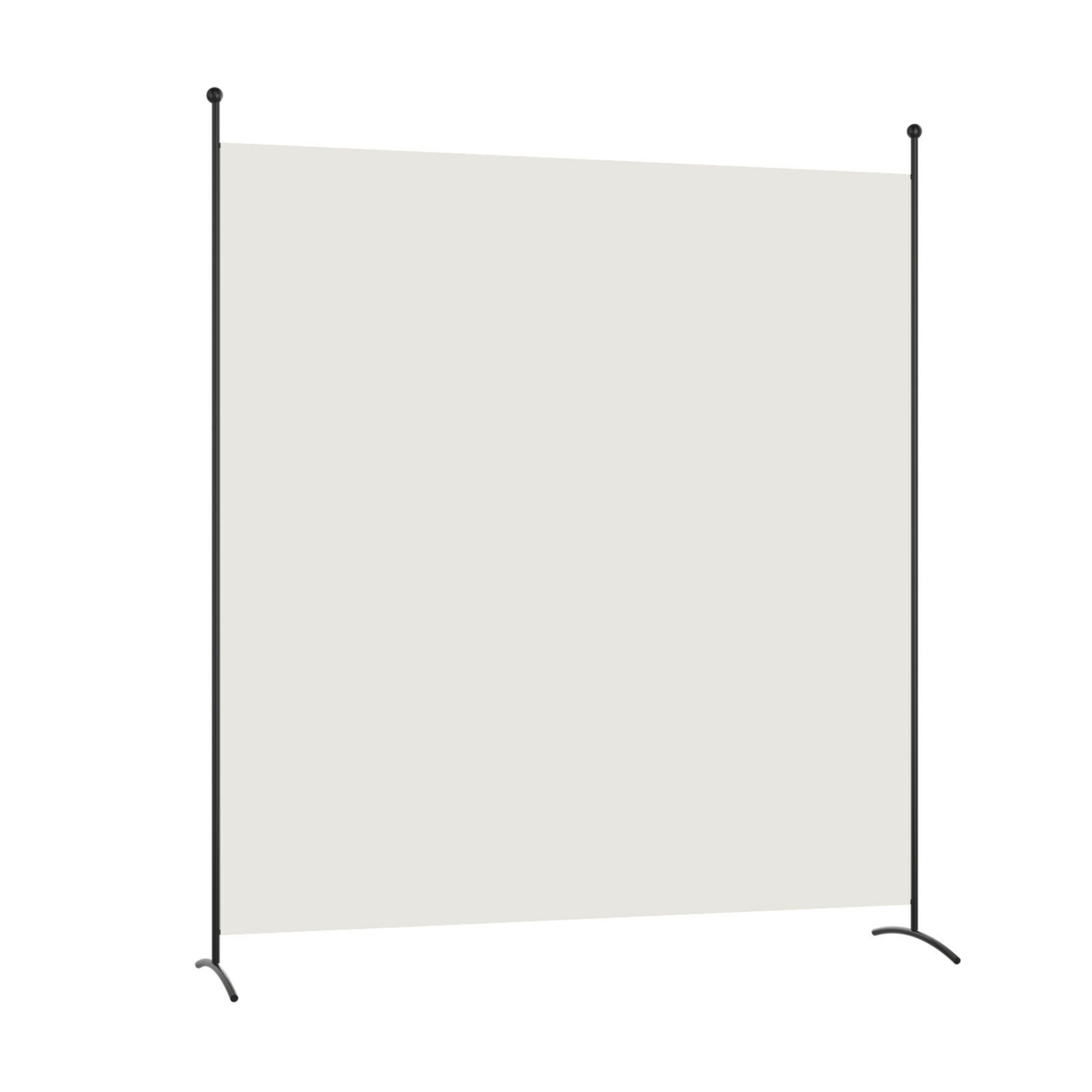 Single Panel Room Divider Privacy Partition Screen For Office Home Black/Beige - Beige