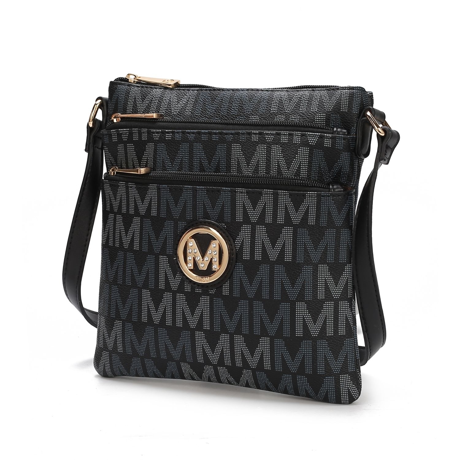 MKF Collection Lemuel M Signature Crossbody Handbag By Mia K. - Beige