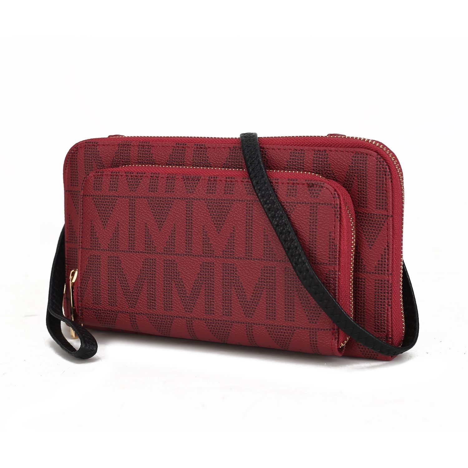 MKF Collection Dilma Wallet Smartphone Convertible Crossbody Handbag By Mia K - Burgundy