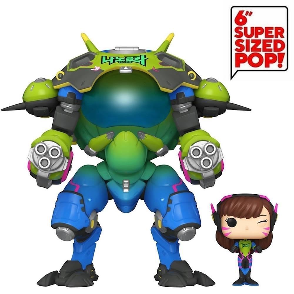 Funko Overwatch Nano Cola D.Va With Meka Super Sized 6 Pop Games Figure