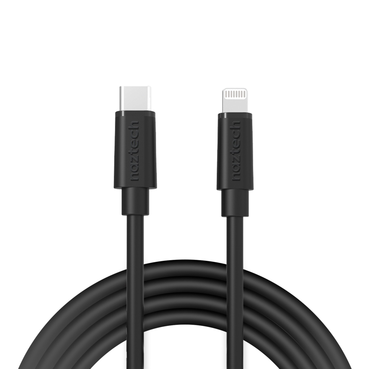 Naztech Fast Charge USB-C To MFi Lightning Cable 12ft (12FT-PRNT) - White