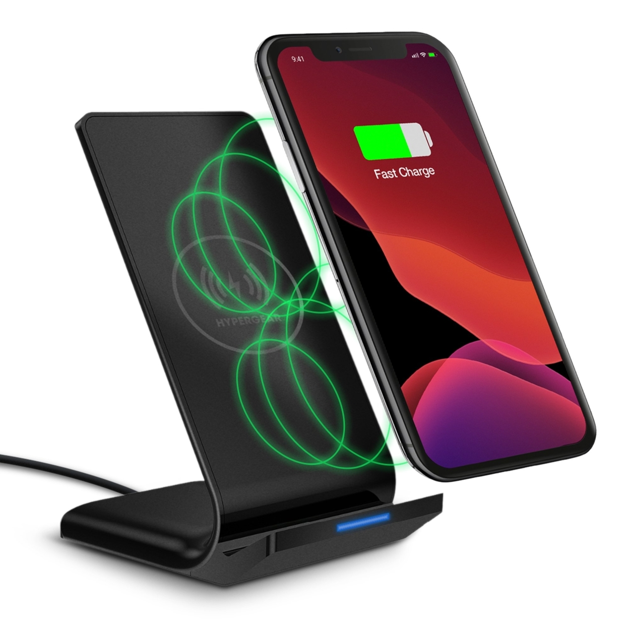 HyperGear Wireless Fast Charging Stand Black (14519-HYP)