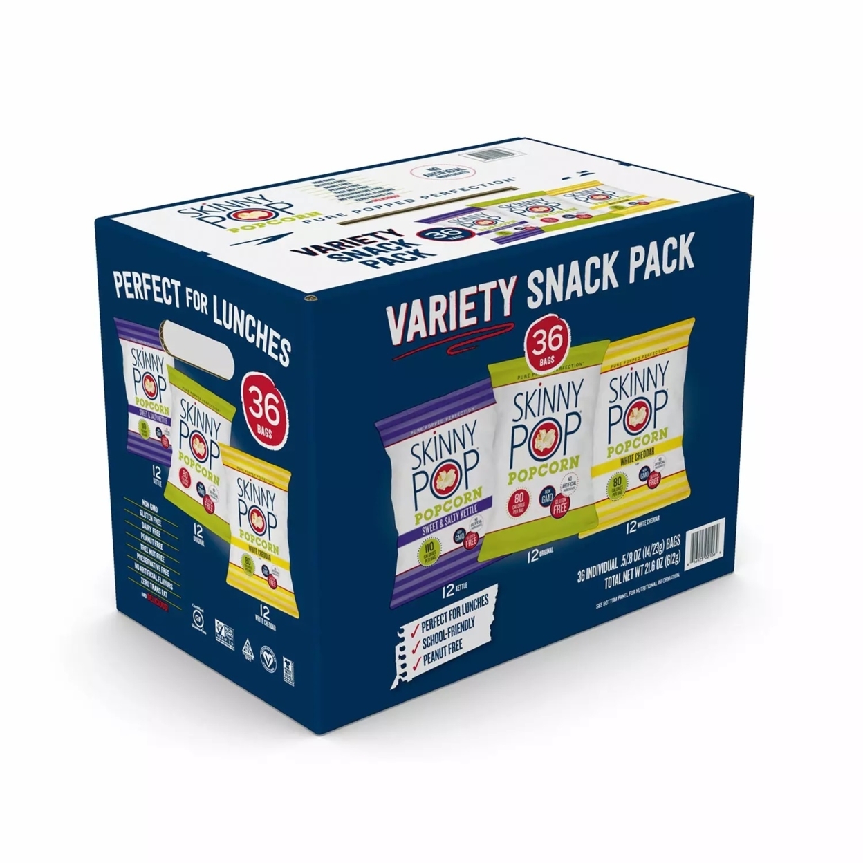 SkinnyPop Popcorn Variety Snack Pack (36 Count)