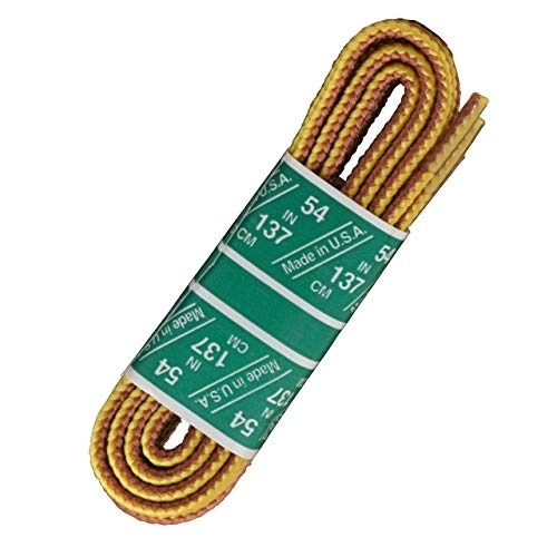 Round Style Boot And Work Laces (1 Pair) (45 Inch, Gold/Tan) 45 Inch GOLD TAN