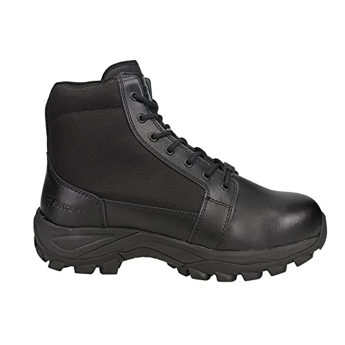 Bates Men's Fuse Zip 6-Inch Side Zip Steel Toe Work Boot Black - E06505 BLACK - BLACK, 12