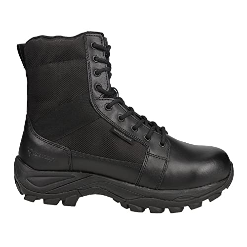 Bates Men's Fuse 8-inch Side Zip Waterproof Boot Black - E06508 BLACK - BLACK, 13