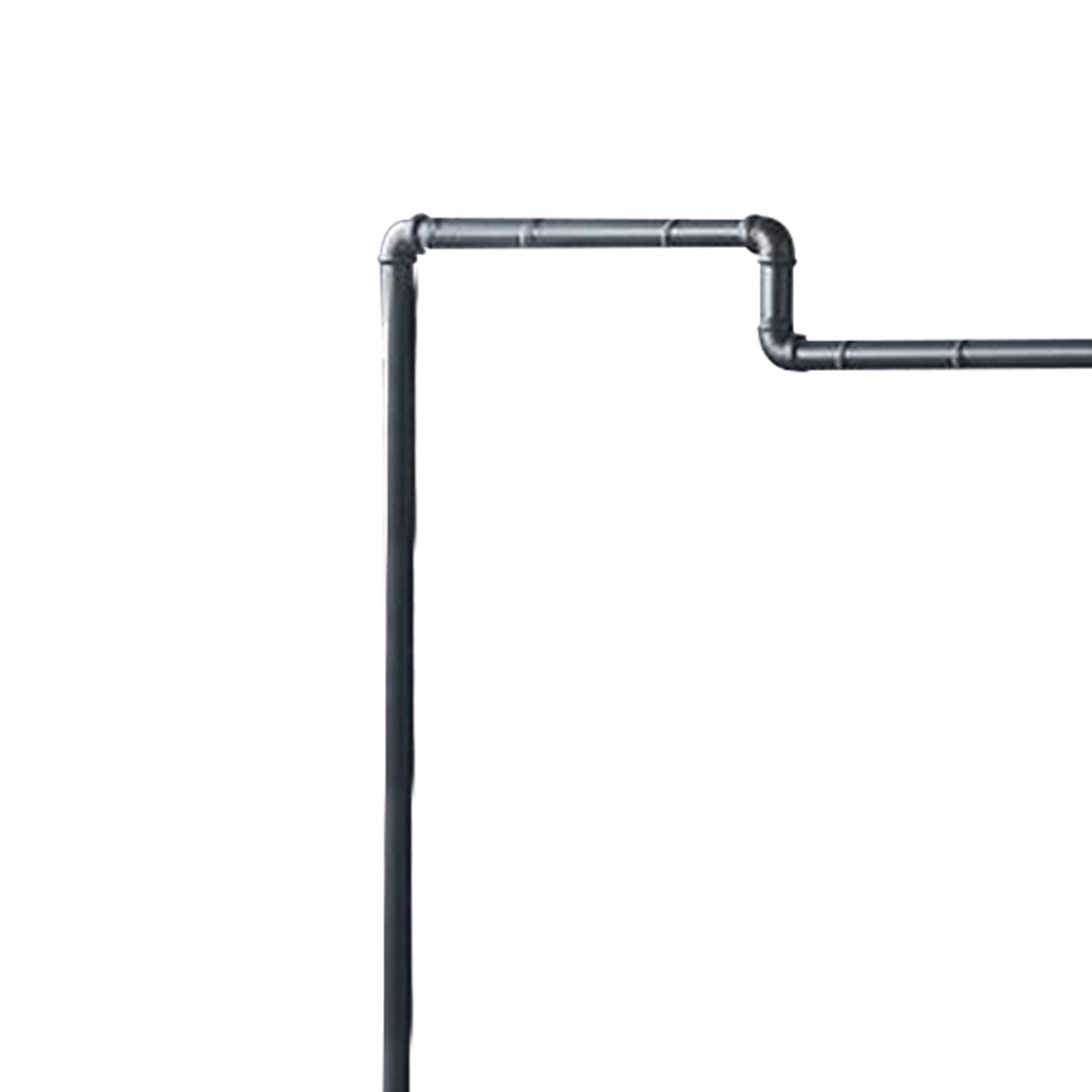 Hanger Rack With Pipe Design Tubular Frame And Casters, Brown, Saltoro Sherpi