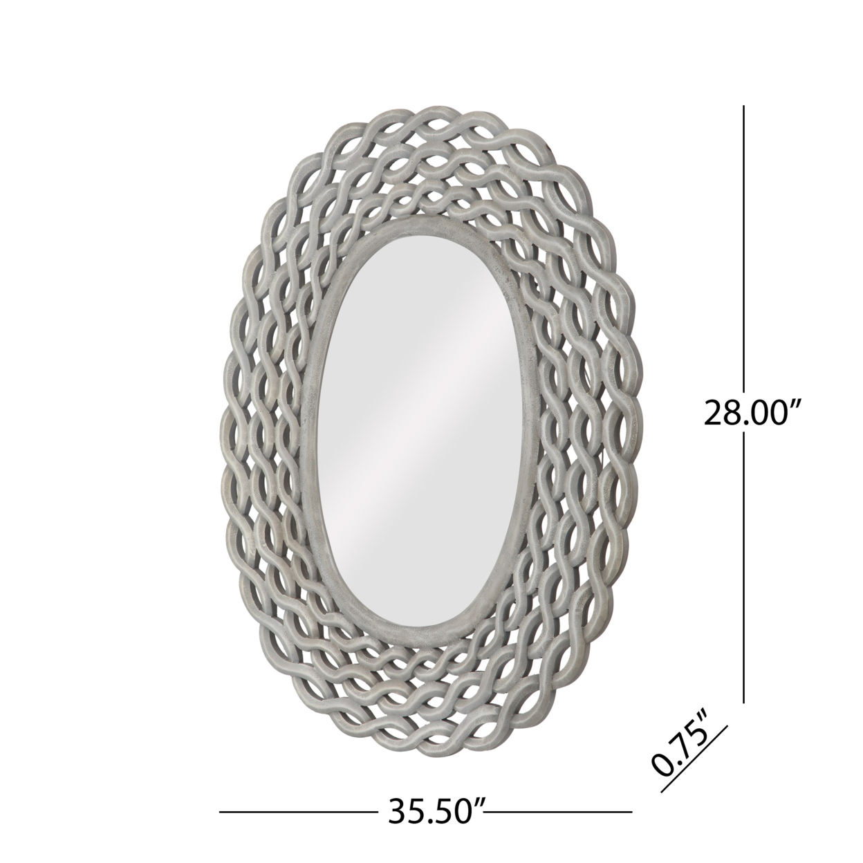 Hedy Modern Braided Weave Mirror